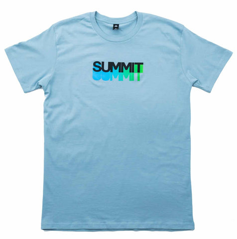 Mountain Grid Short Sleeve T (Sky Blue)
