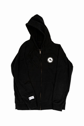 Logo Patch Zip Up Hoodie